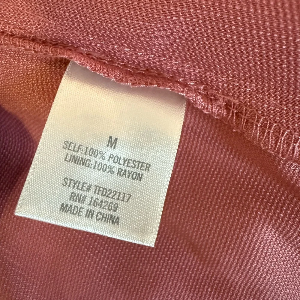 Francesca's Collections Pink Puff Sleeve Dress Medium - Picture 3 of 7